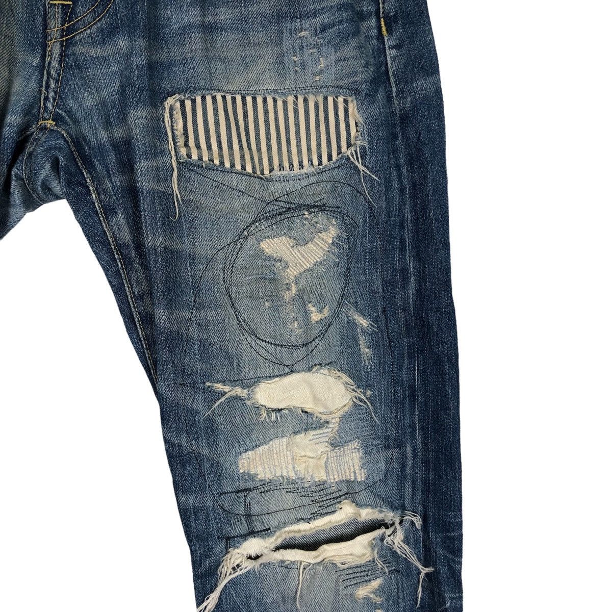 14th Addiction 🔥AWESOME HYSTERIC GLAMOUR DISTRESSED PATCHWORK PANT Size US 32 / EU 48 - 7 Thumbnail