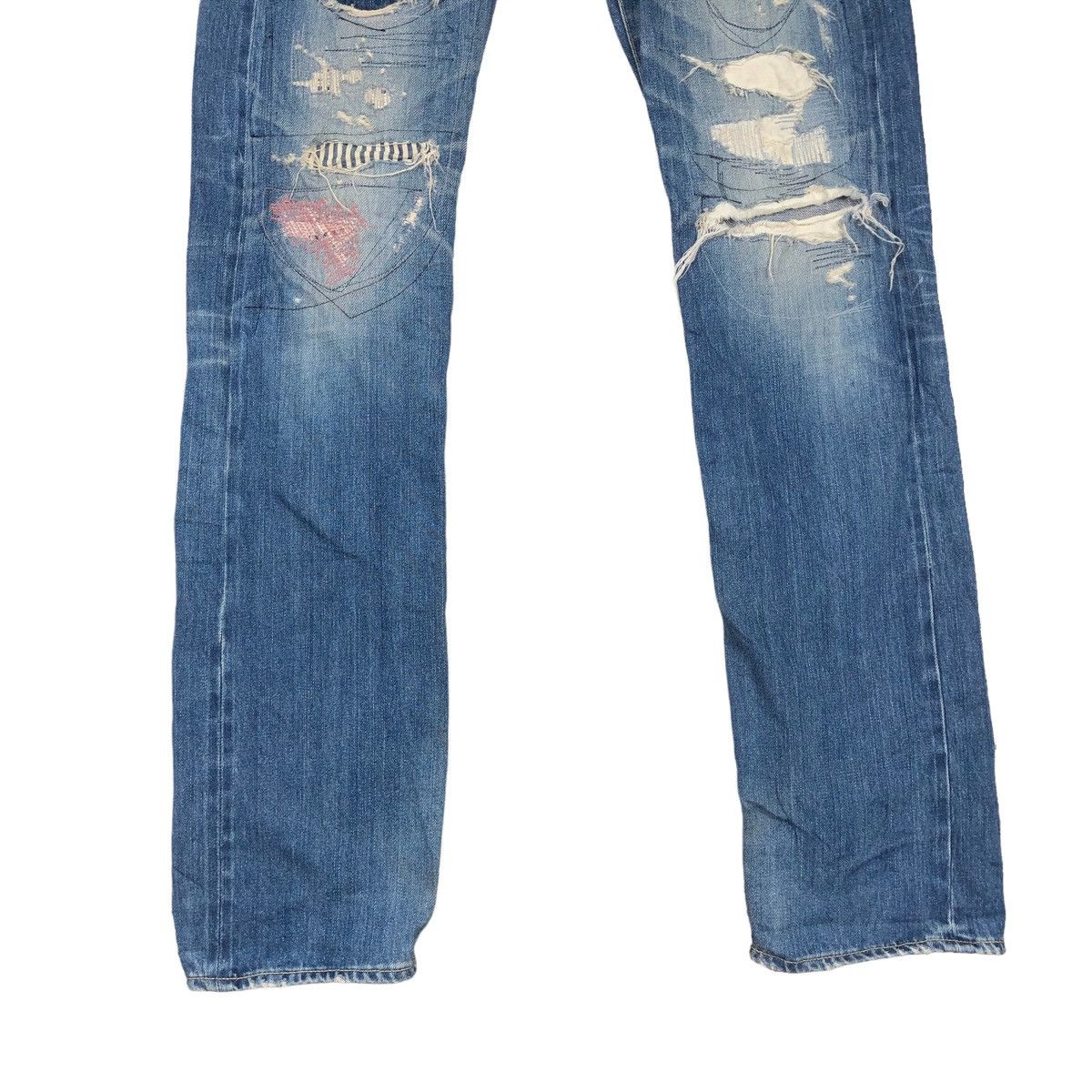 14th Addiction 🔥AWESOME HYSTERIC GLAMOUR DISTRESSED PATCHWORK PANT Size US 32 / EU 48 - 9 Thumbnail