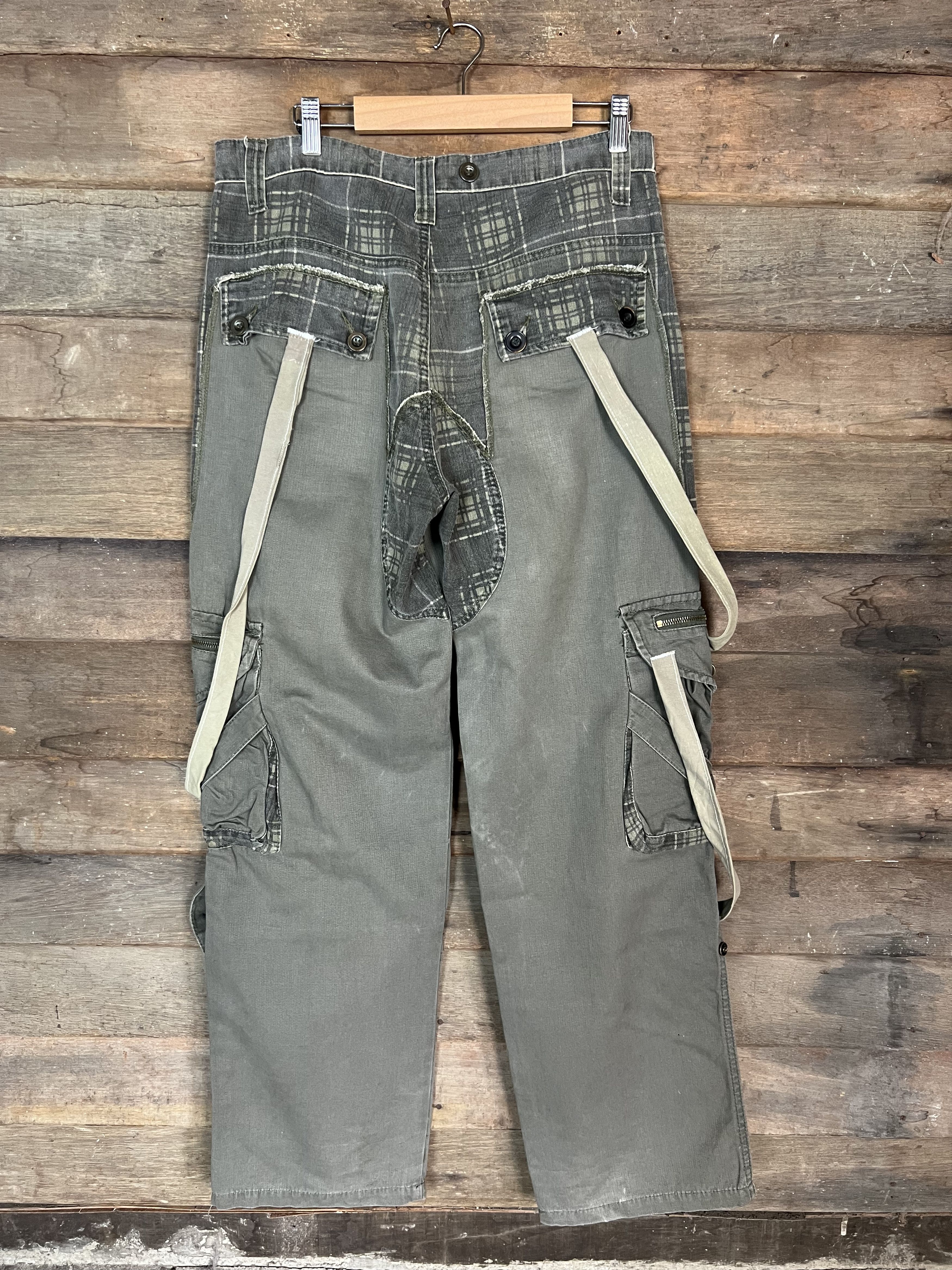 If Six Was Nine CARGO PANTS TECHNO MULTIPOCKET SEDITIONARIES STYLE TRAVIS Size US 31 - 3 Thumbnail