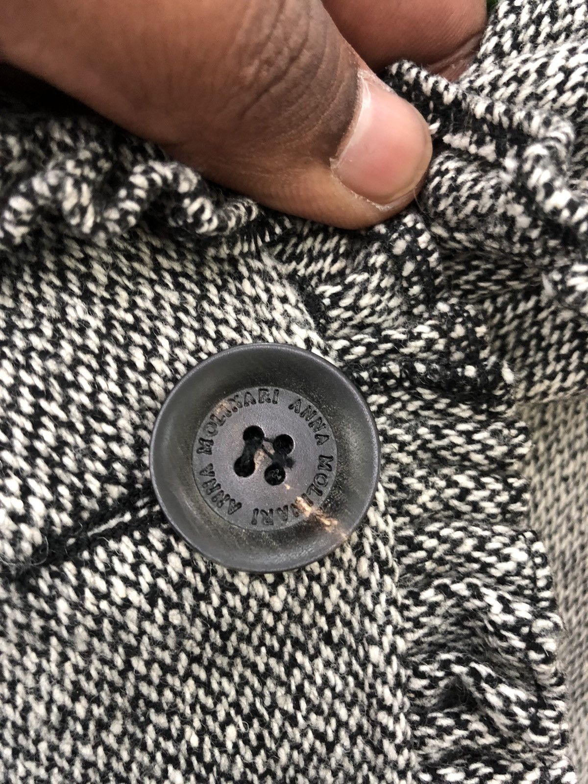 Designer ANNA MOLINARI made in Italy Patern Cardigan Size US M / EU 48-50 / 2 - 9 Thumbnail