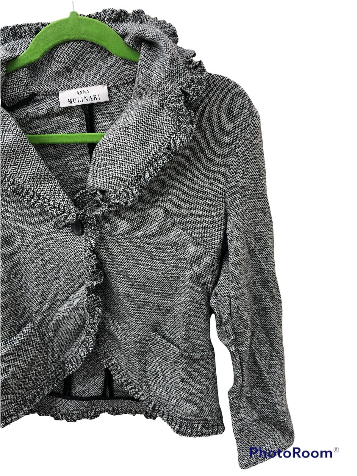 Designer ANNA MOLINARI made in Italy Patern Cardigan Size US M / EU 48-50 / 2 - 3 Thumbnail
