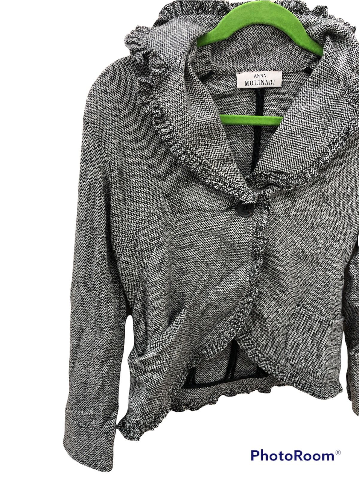 Designer ANNA MOLINARI made in Italy Patern Cardigan Size US M / EU 48-50 / 2 - 4 Thumbnail