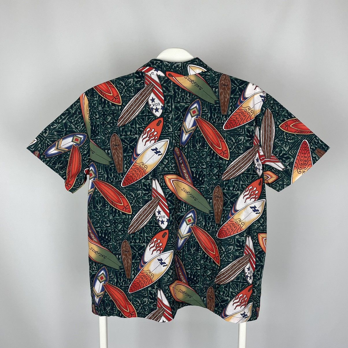 Vintage Vintage Surfrider Sportswear Shirt Hawaiian Surf Aloha Size US M / EU 48-50 / 2 - 2 Thumbnail