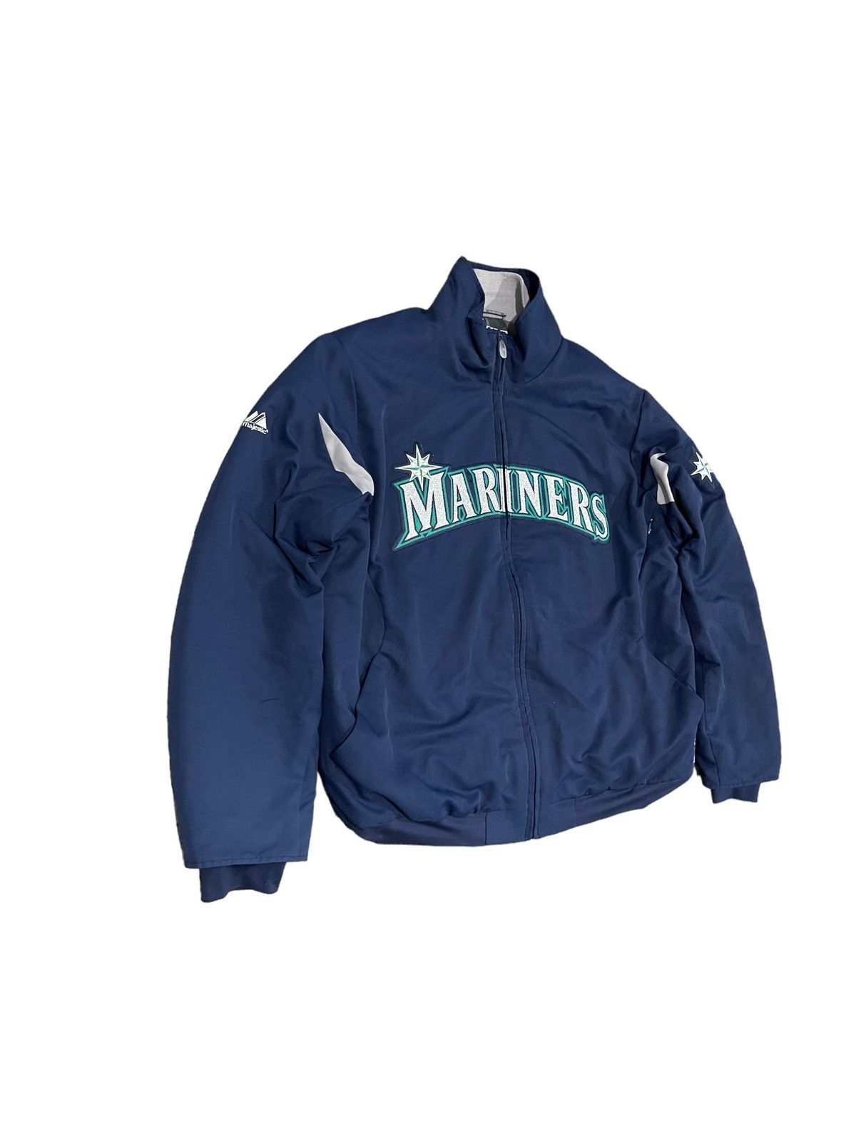MLB × Majestic × Vintage Vintage Mariners Therma BaseBall by Majestic Jacket Size US L / EU 52-54 / 3 - 4 Thumbnail