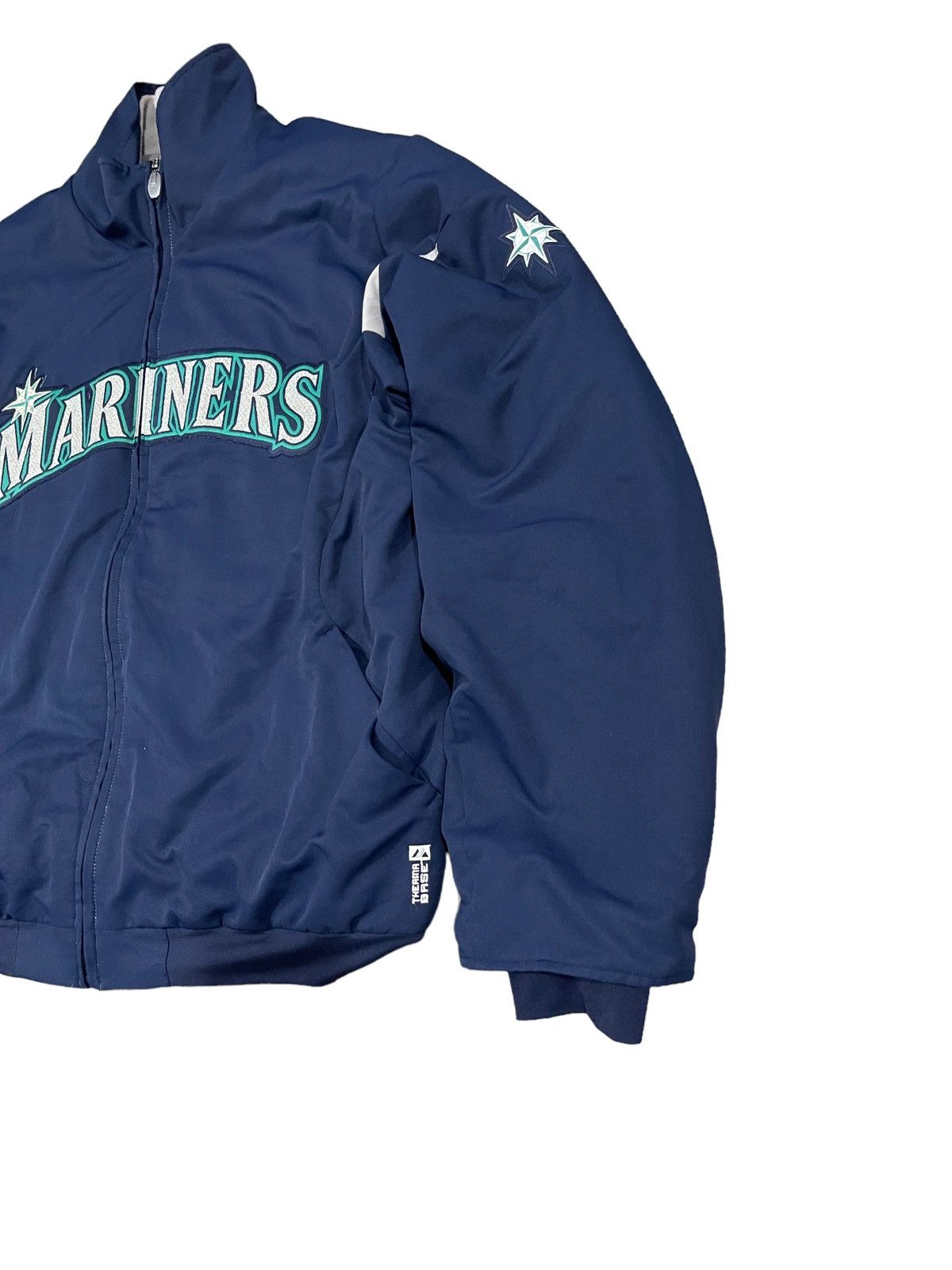 MLB × Majestic × Vintage Vintage Mariners Therma BaseBall by Majestic Jacket Size US L / EU 52-54 / 3 - 10 Thumbnail