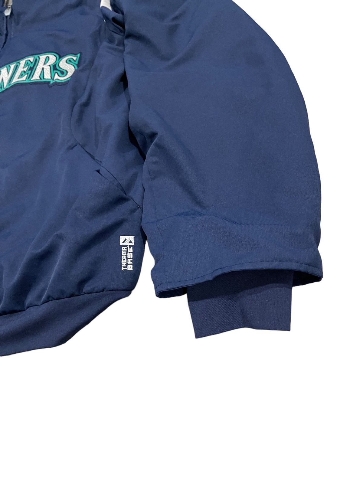 MLB × Majestic × Vintage Vintage Mariners Therma BaseBall by Majestic Jacket Size US L / EU 52-54 / 3 - 13 Thumbnail