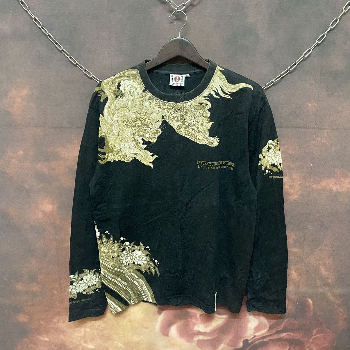 Japanese Brand × Tedman × Vintage Vintage Sukajan Full Print Long Sleeve Tee Size US M / EU 48-50 / 2 - 2 Thumbnail