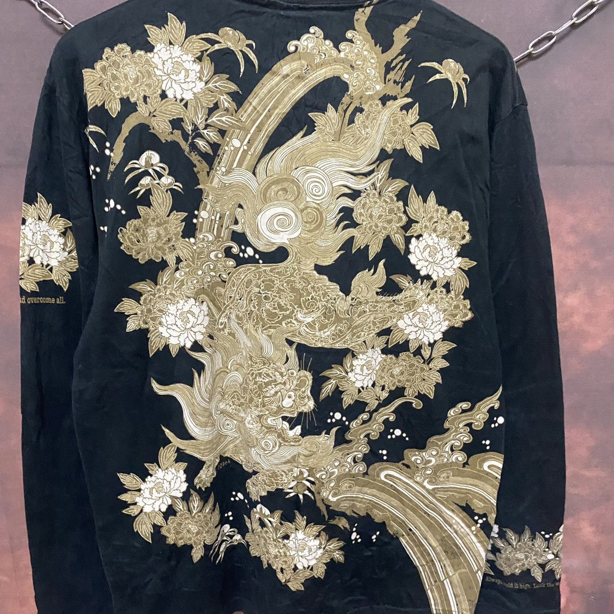 Japanese Brand × Tedman × Vintage Vintage Sukajan Full Print Long Sleeve Tee Size US M / EU 48-50 / 2 - 8 Thumbnail