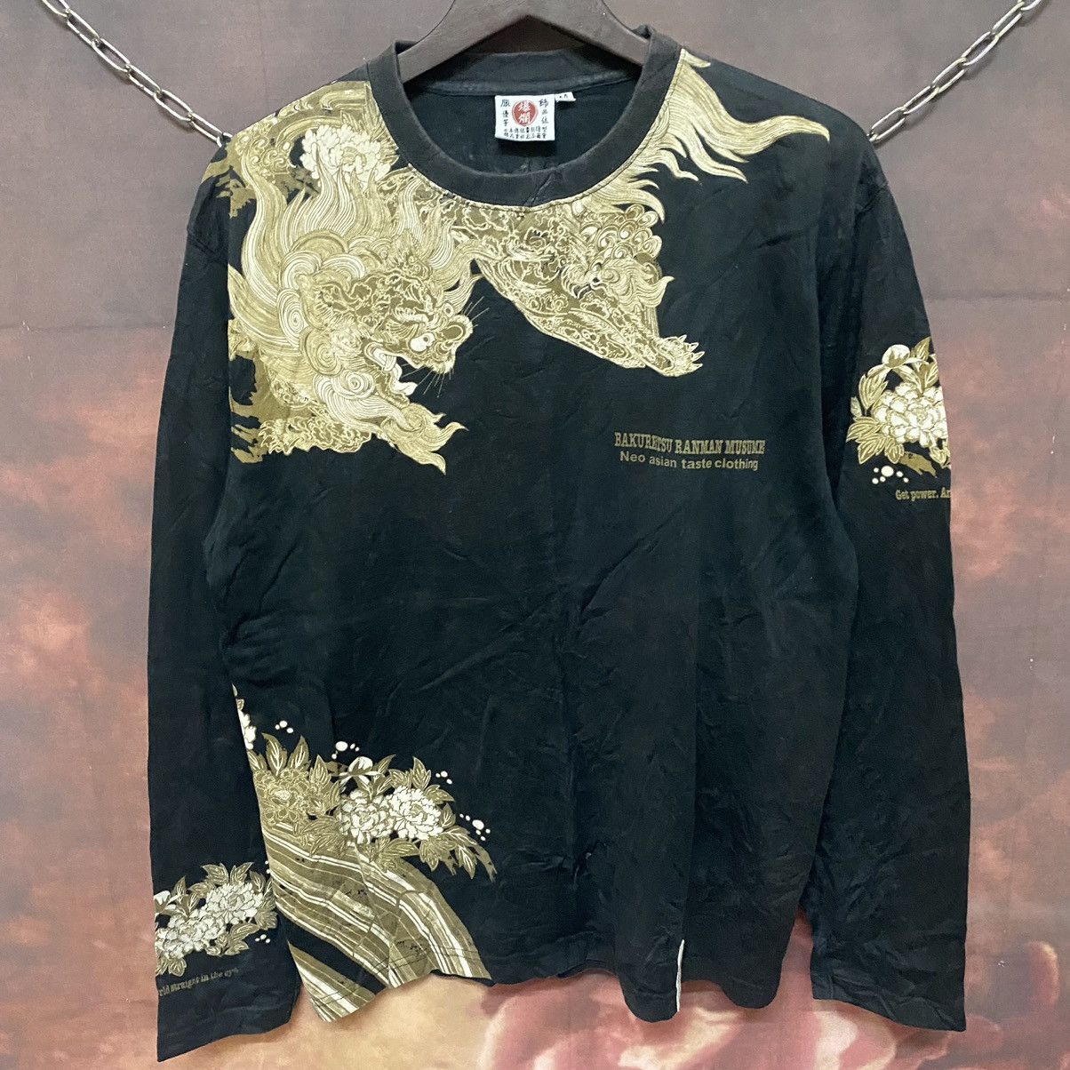 Japanese Brand × Tedman × Vintage Vintage Sukajan Full Print Long Sleeve Tee Size US M / EU 48-50 / 2 - 4 Thumbnail