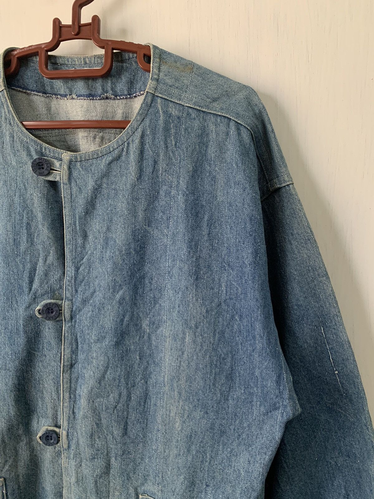 Issey Miyake Vtg Rare IM Issey Miyake Denim Jacket Apron Size US M / EU 48-50 / 2 - 4 Thumbnail