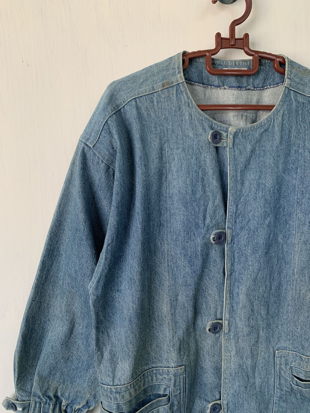 Issey Miyake Vtg Rare IM Issey Miyake Denim Jacket Apron Size US M / EU 48-50 / 2 - 3 Thumbnail