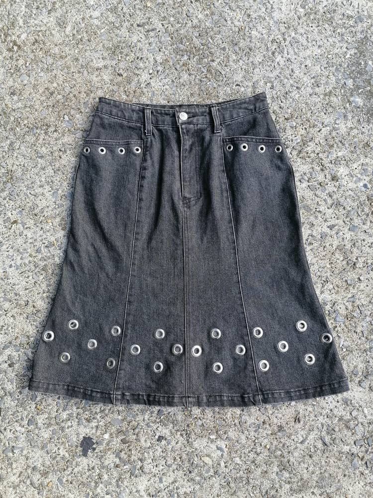 Japanese Brand Super Lovers Skirt Denim Jeans Size 26" / US 2 / IT 38 - 1 Thumbnail