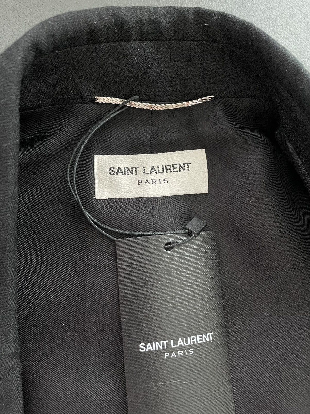 Hedi Slimane × Saint Laurent Paris × Yves Saint Laurent LimitedEdition NEW $4,400 Value Embroidery Royal Gold Blazer Size 50R - 4 Thumbnail