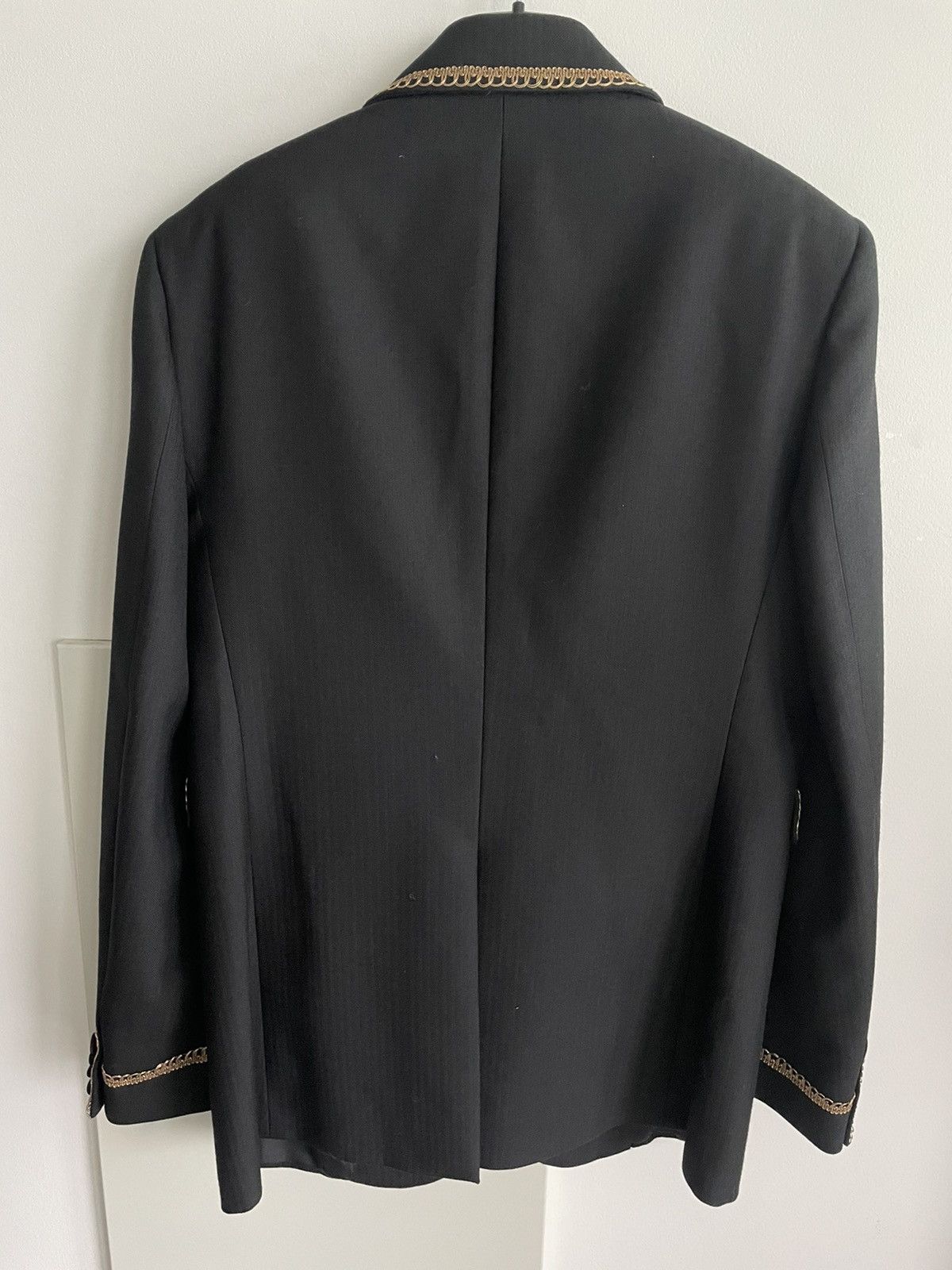 Hedi Slimane × Saint Laurent Paris × Yves Saint Laurent LimitedEdition NEW $4,400 Value Embroidery Royal Gold Blazer Size 50R - 5 Thumbnail