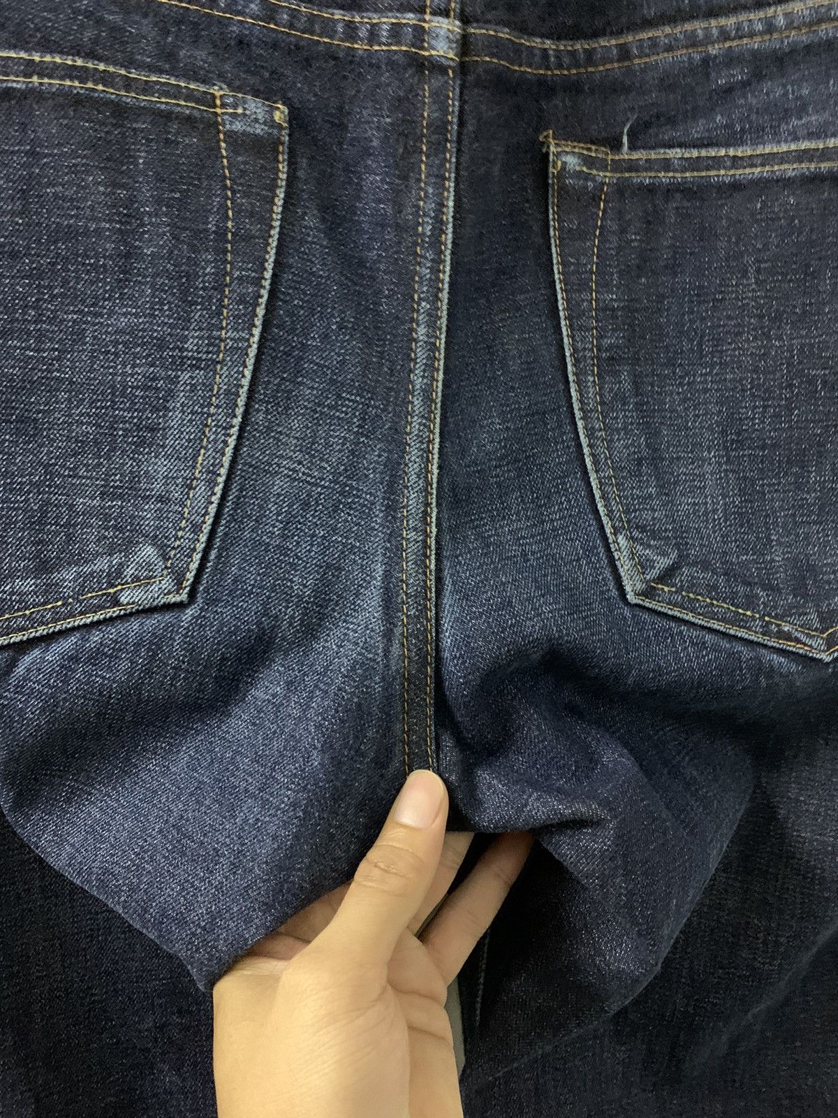 Denime × Japanese Brand Rare DENIME Japan Selvedge Leather Patch Size US 38 / EU 54 - 5 Thumbnail