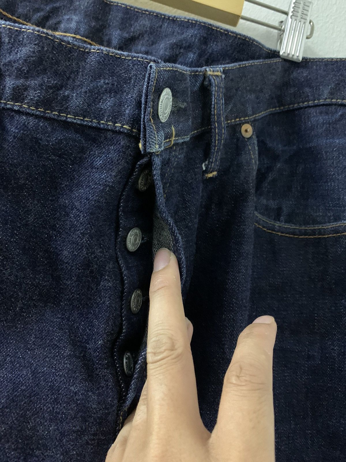 Denime × Japanese Brand Rare DENIME Japan Selvedge Leather Patch Size US 38 / EU 54 - 9 Thumbnail