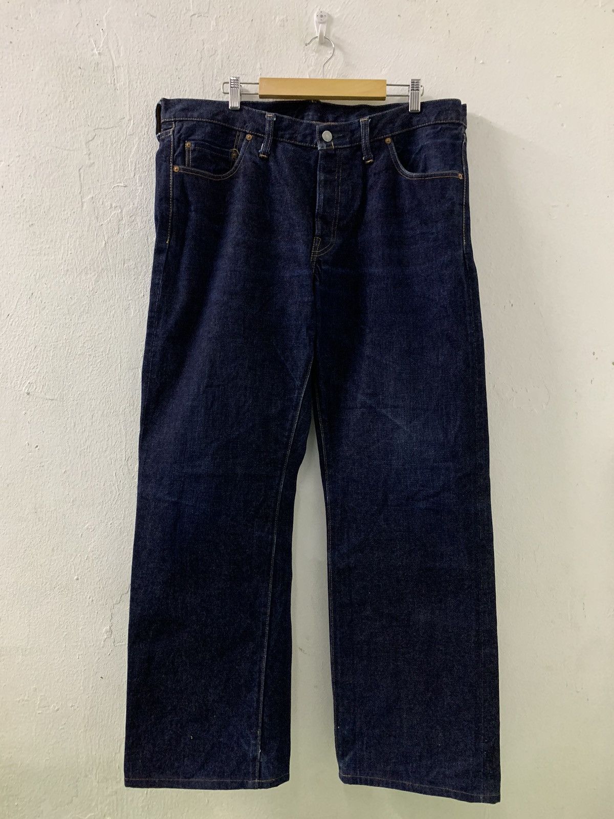 Denime × Japanese Brand Rare DENIME Japan Selvedge Leather Patch Size US 38 / EU 54 - 1 Thumbnail