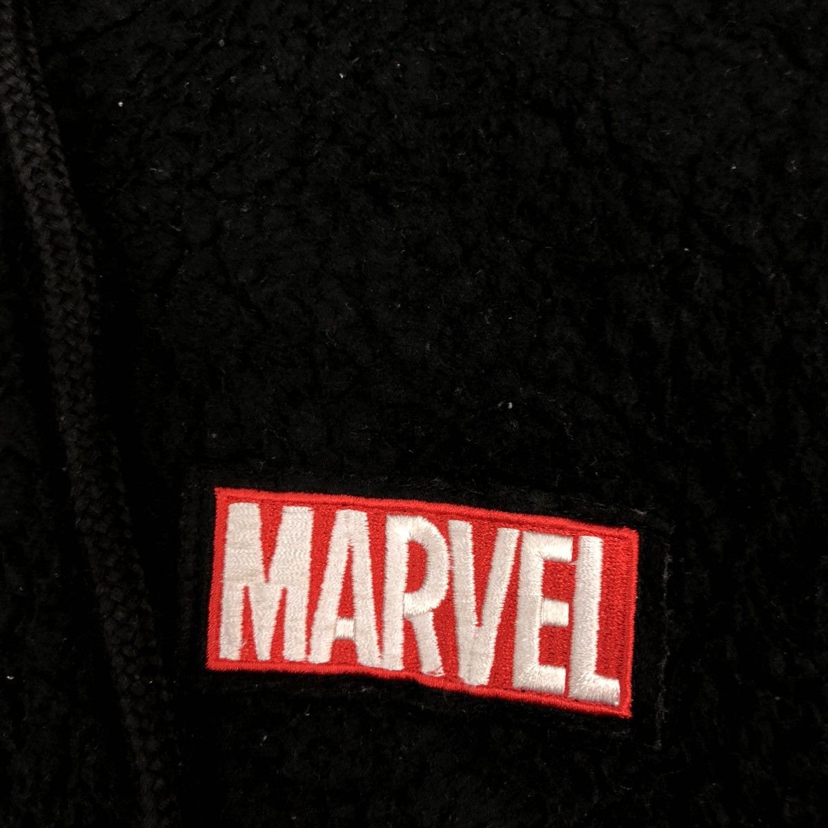 DC Comics × Marvel Comics Marvel Black Small Logo fleece Sweater #3141 Size US M / EU 48-50 / 2 - 10 Thumbnail