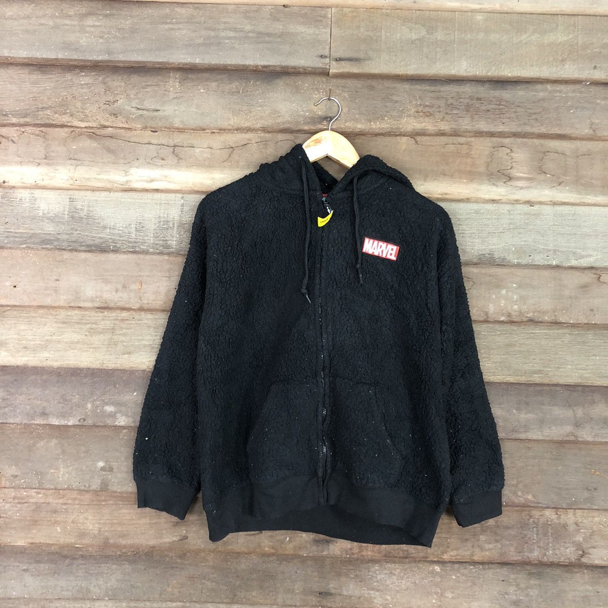 DC Comics × Marvel Comics Marvel Black Small Logo fleece Sweater #3141 Size US M / EU 48-50 / 2 - 3 Thumbnail