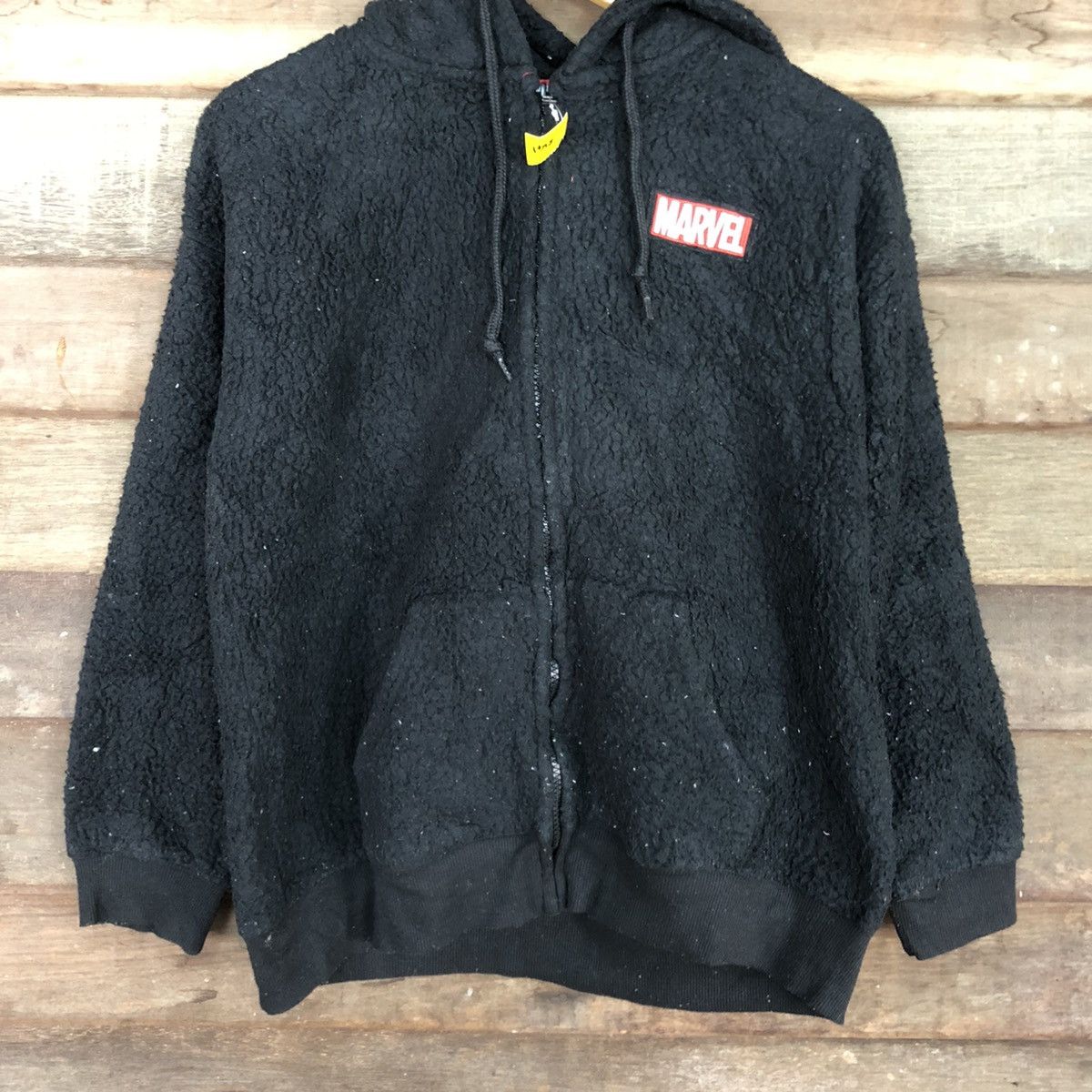 DC Comics × Marvel Comics Marvel Black Small Logo fleece Sweater #3141 Size US M / EU 48-50 / 2 - 8 Thumbnail