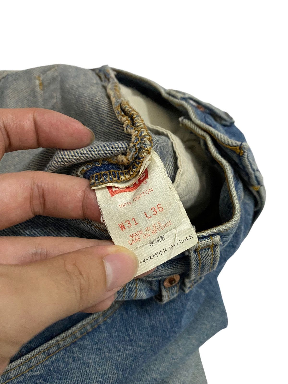 Levi's Vintage 1992 Levi's 501 Jeans Made In USA Size US 28 / EU 44 - 9 Thumbnail