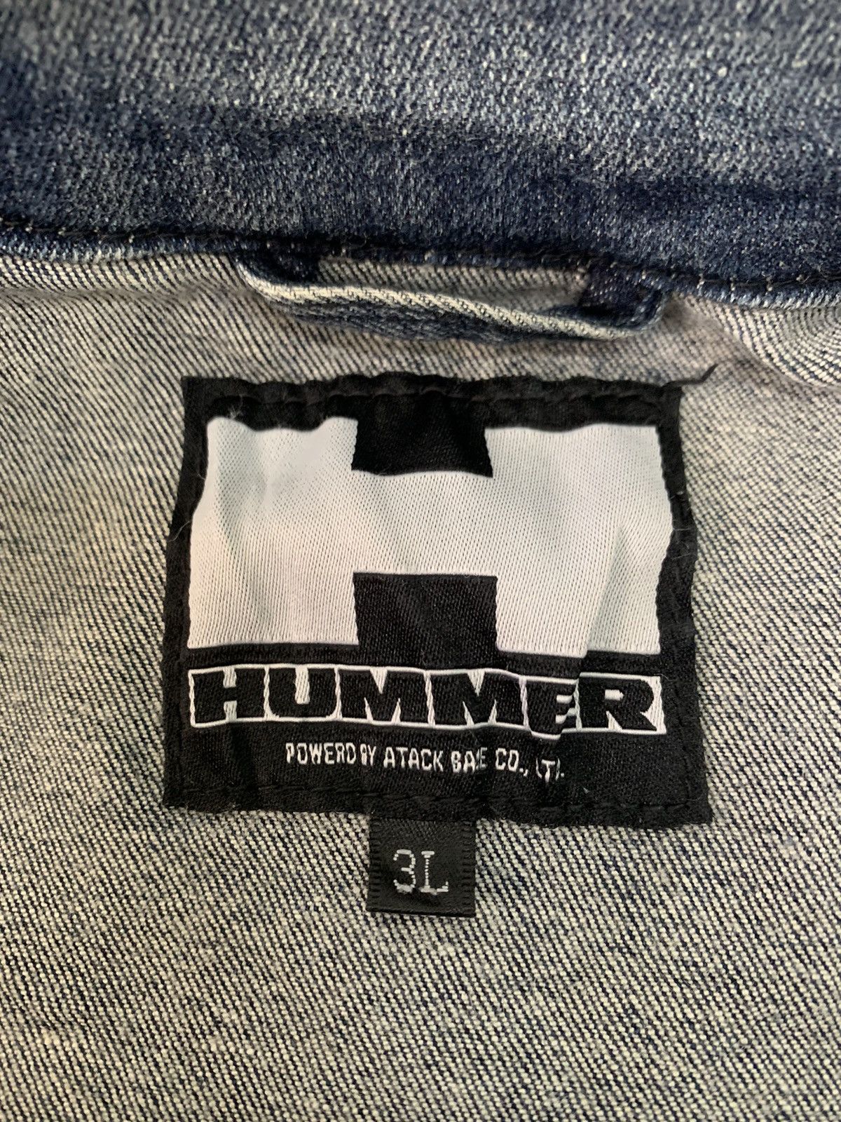Vintage Vtg Distress Hummer Denim Jeans Jacket Size US L / EU 52-54 / 3 - 24 Thumbnail
