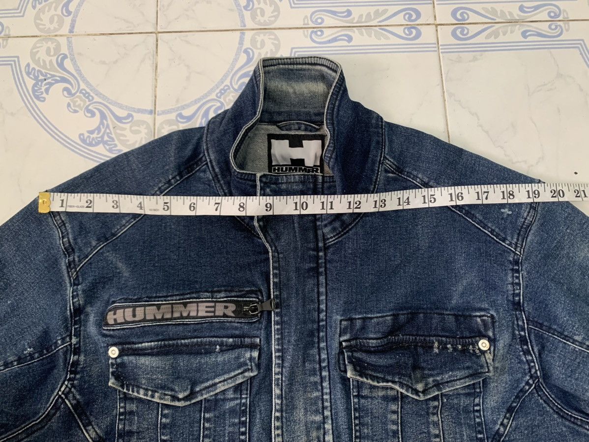 Vintage Vtg Distress Hummer Denim Jeans Jacket Size US L / EU 52-54 / 3 - 22 Thumbnail