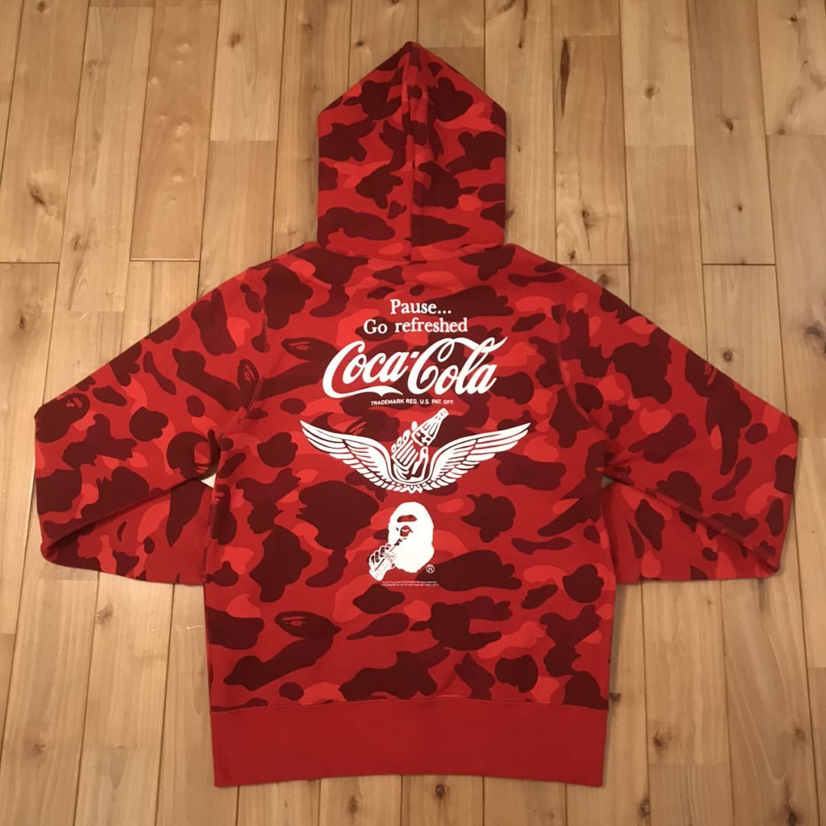 Bape × Coca Cola BAPE × Coca-Cola Red camo Full zip hoodie Size US S / EU 44-46 / 1 - 3 Thumbnail