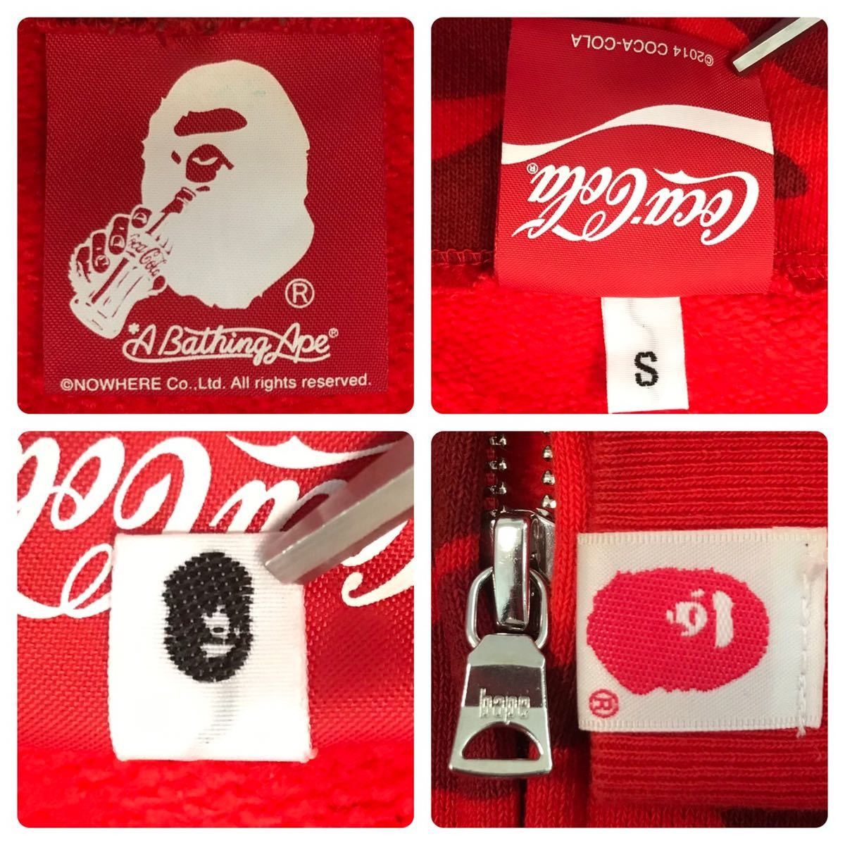 Bape × Coca Cola BAPE × Coca-Cola Red camo Full zip hoodie Size US S / EU 44-46 / 1 - 8 Thumbnail