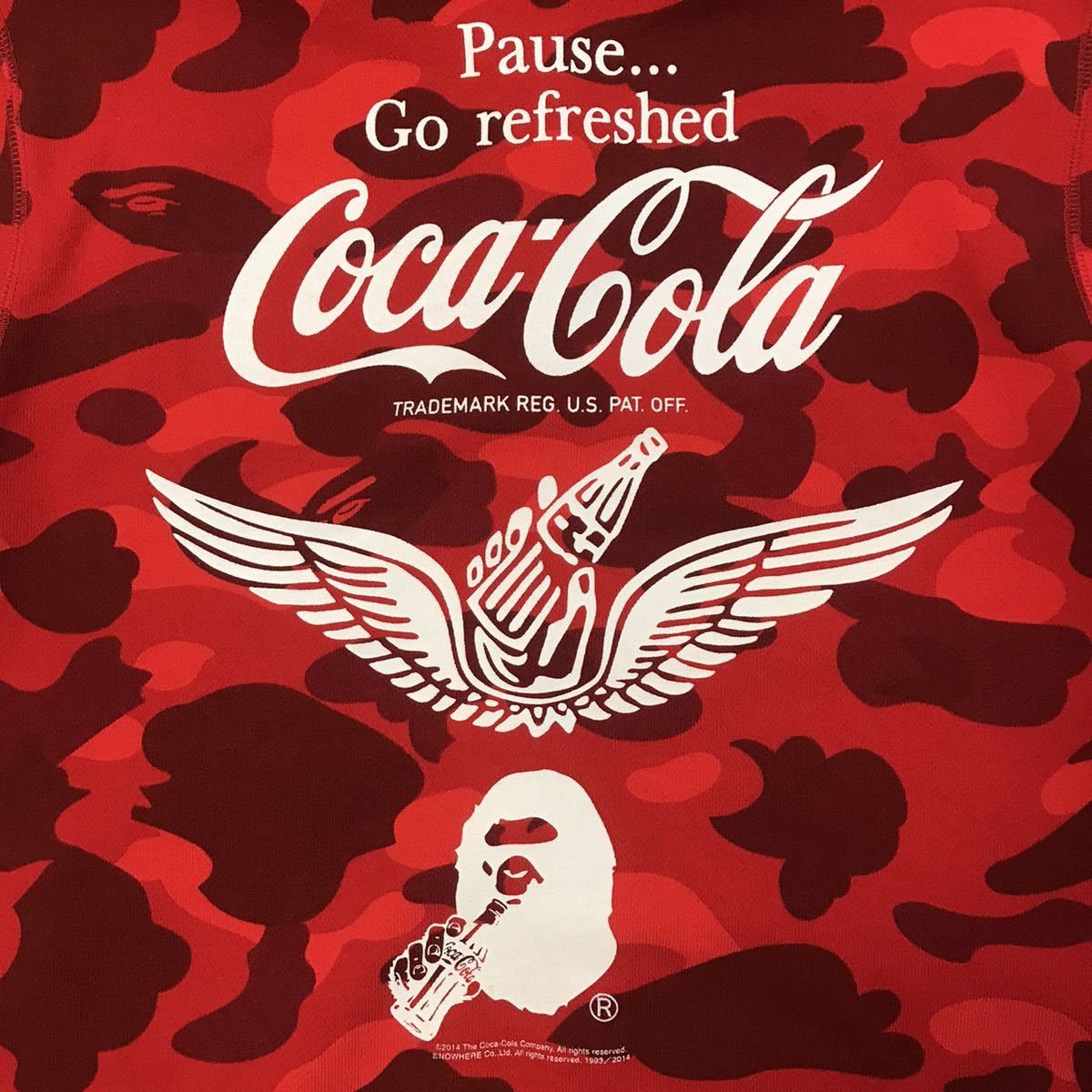 Bape × Coca Cola BAPE × Coca-Cola Red camo Full zip hoodie Size US S / EU 44-46 / 1 - 6 Thumbnail