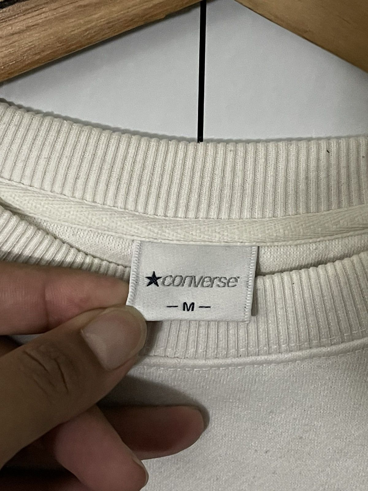 Converse × Vintage Vintage Converse All Star Shoe Big Logo Sweatshirt Size US M / EU 48-50 / 2 - 6 Thumbnail