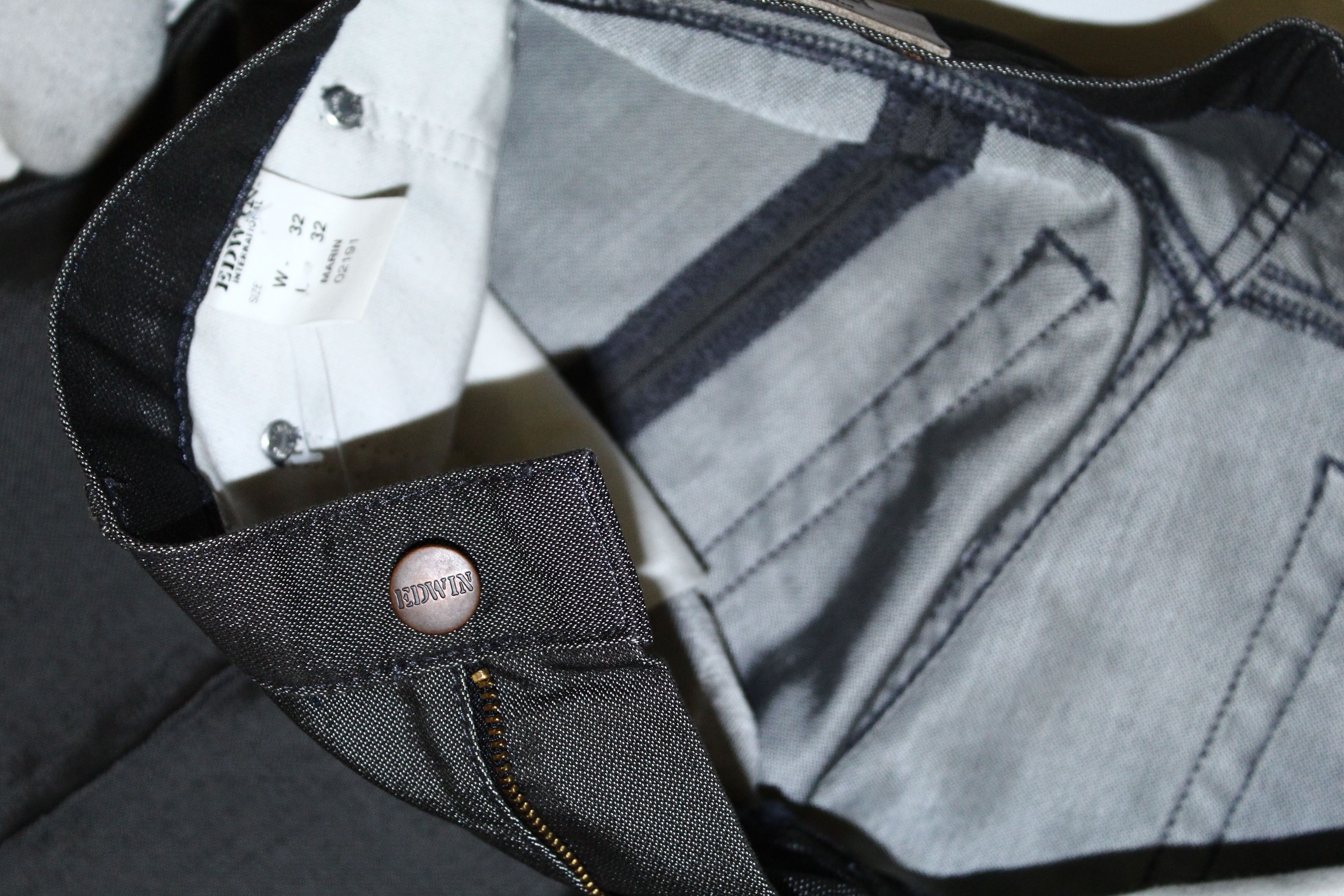Edwin Edwin International Marin High Waist Raw Denim Flared Jeans Size US 32 / EU 48 - 4 Thumbnail