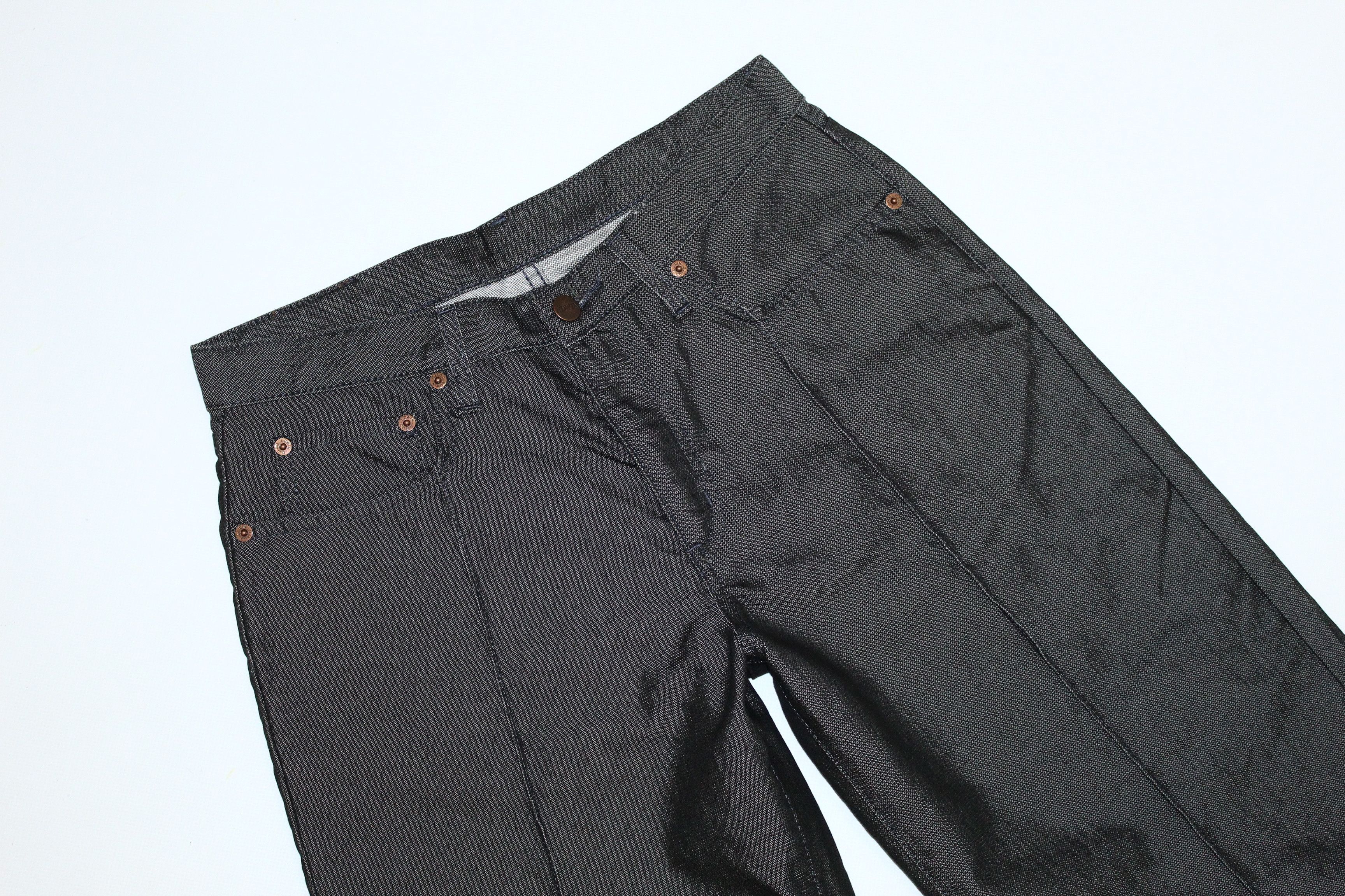 Edwin Edwin International Marin High Waist Raw Denim Flared Jeans Size US 32 / EU 48 - 3 Thumbnail