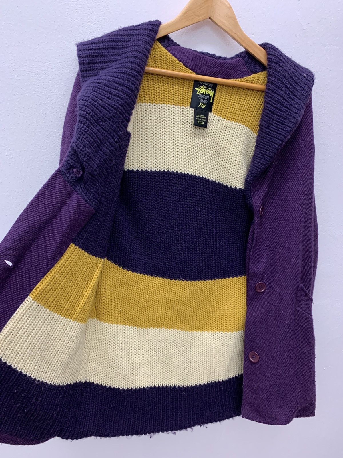 Stussy Stussy wool Knitwear Cardigan Jacket Size US S / EU 44-46 / 1 - 3 Thumbnail