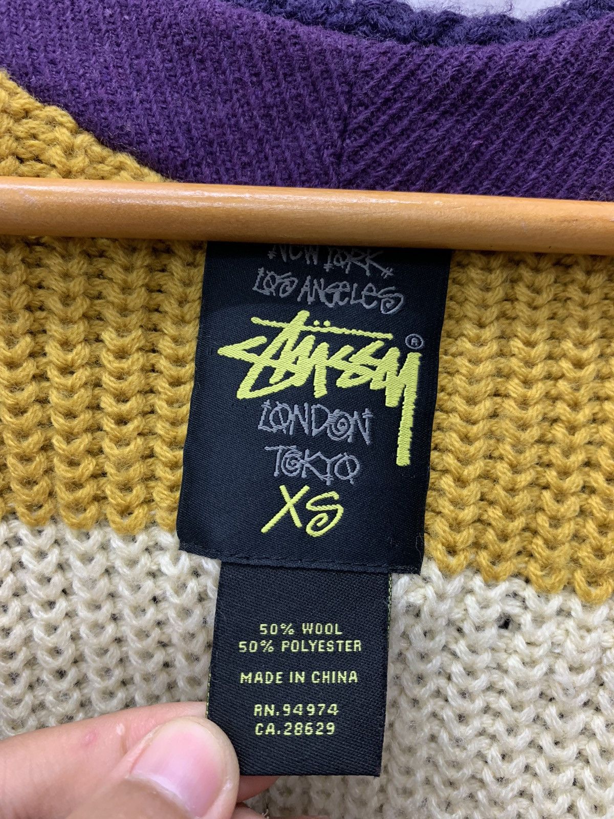 Stussy Stussy wool Knitwear Cardigan Jacket Size US S / EU 44-46 / 1 - 5 Thumbnail
