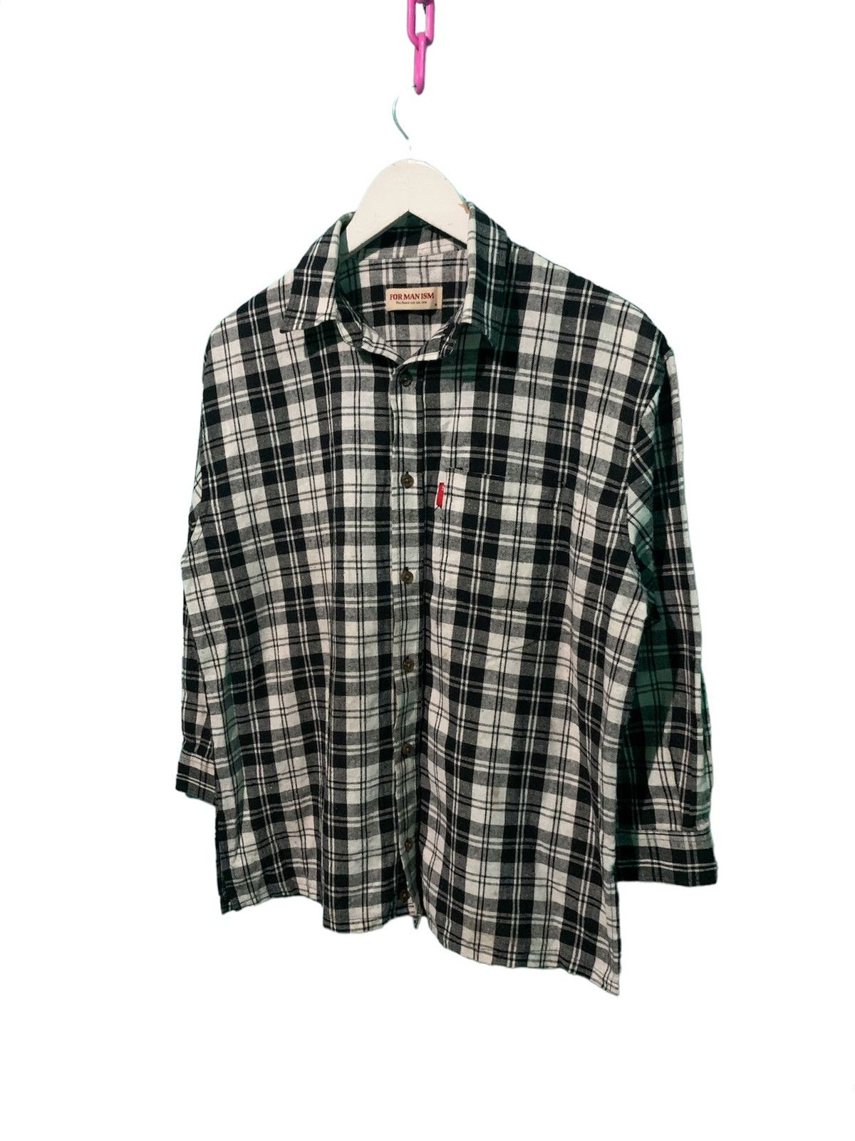 Vintage For Man Ism Three Quarter Sleeve Button Shirt Size US M / EU 48-50 / 2 - 3 Thumbnail