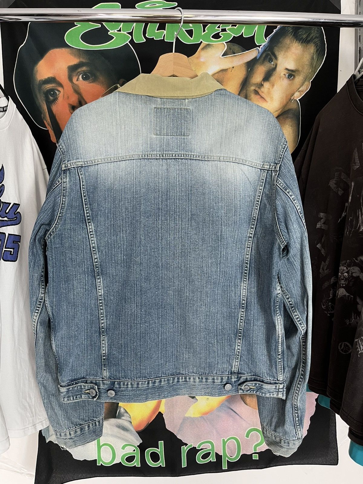 90s EDWIN Denim Trucker Jacketケミカルウォッシュ