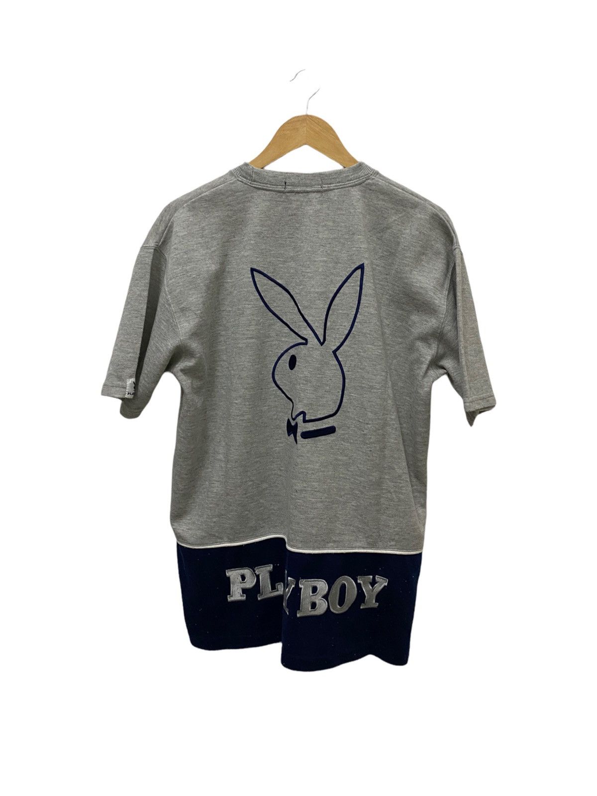 Playboy × Vintage Vintage PLAYBOY t shirt spellout big logo embroidered Size US L / EU 52-54 / 3 - 1 Thumbnail