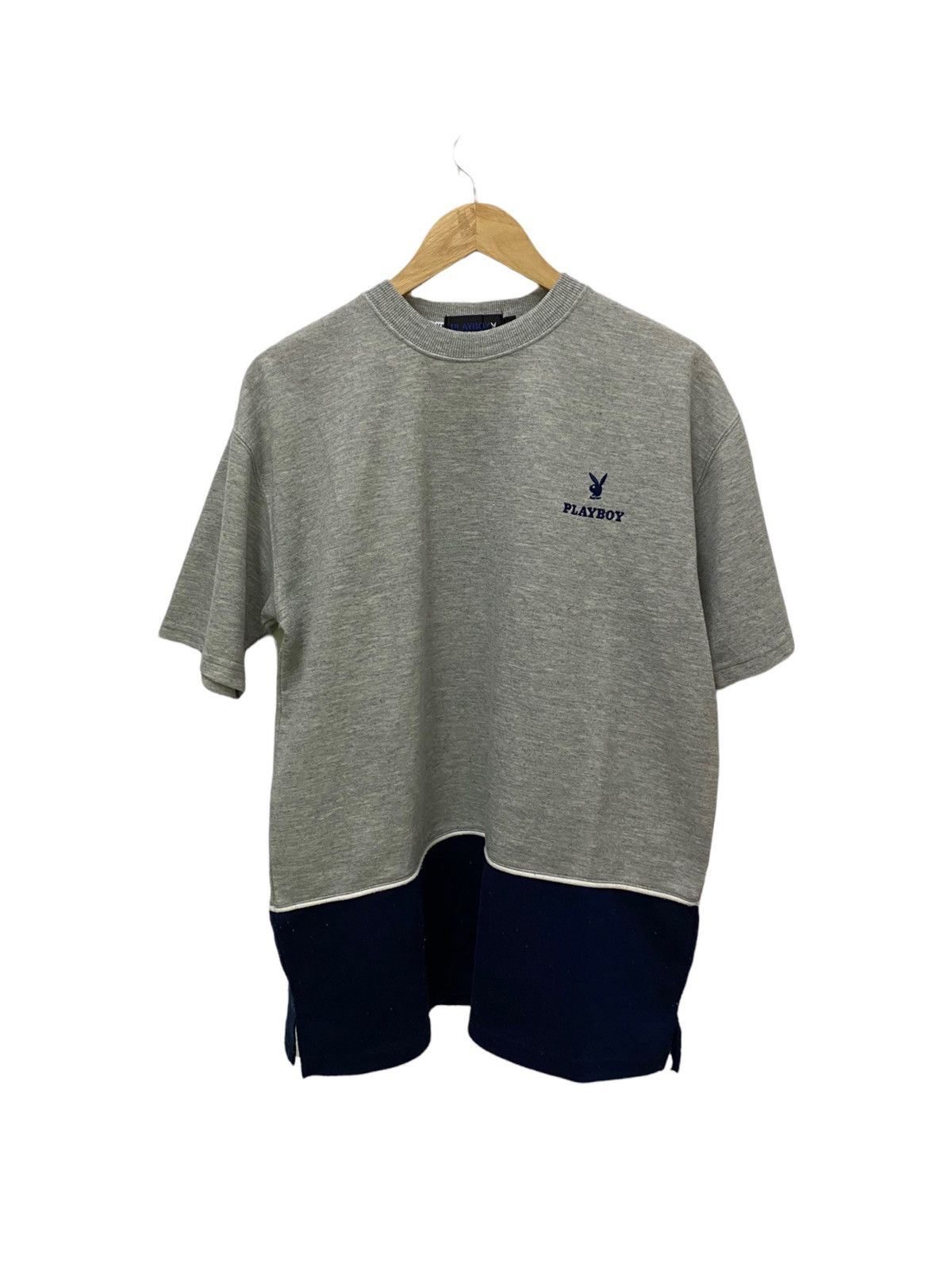 Playboy × Vintage Vintage PLAYBOY t shirt spellout big logo embroidered Size US L / EU 52-54 / 3 - 2 Thumbnail