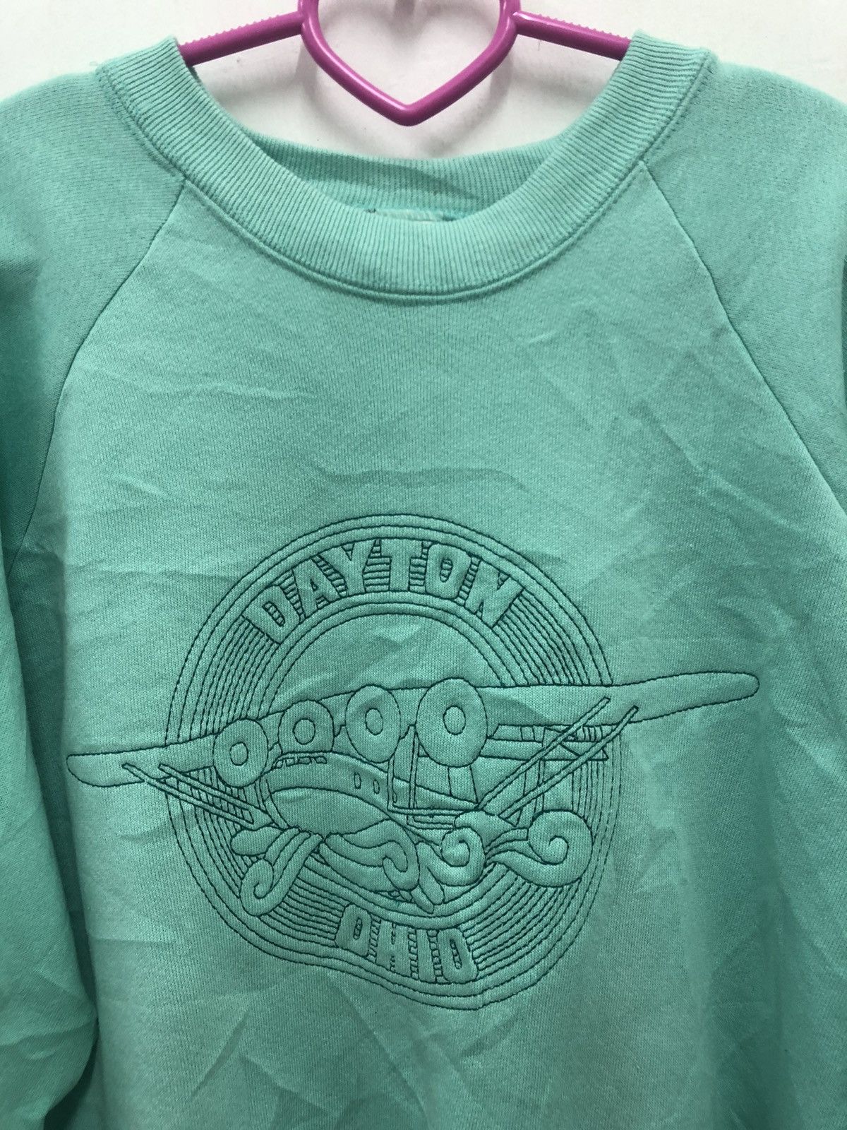 Vintage Rare 90s Vintage DAYTON OHIO Flight Sewn Logo Sweatshirt Size US XL / EU 56 / 4 - 2 Thumbnail