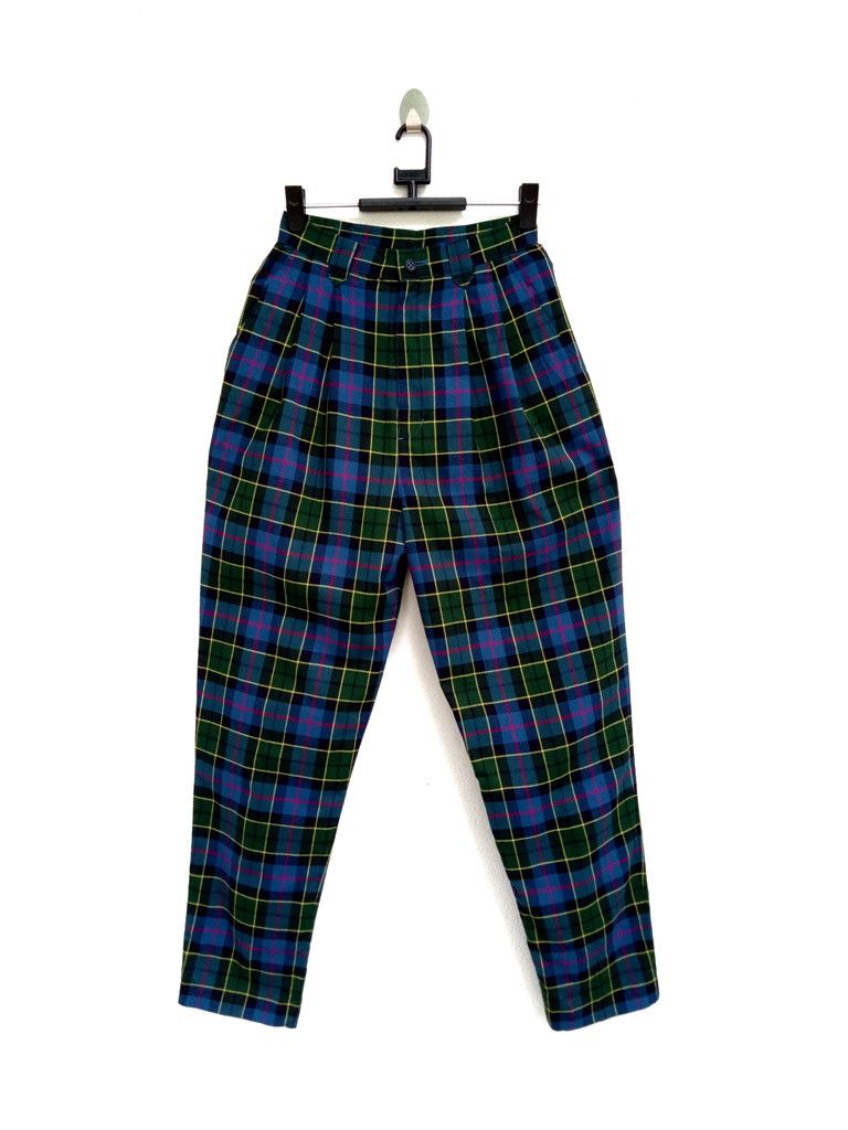 Other 🔥🔥🔥Vintage Tartan Checker Plaid Pants Rare Design Size US 26 / EU 42 - 1 Thumbnail
