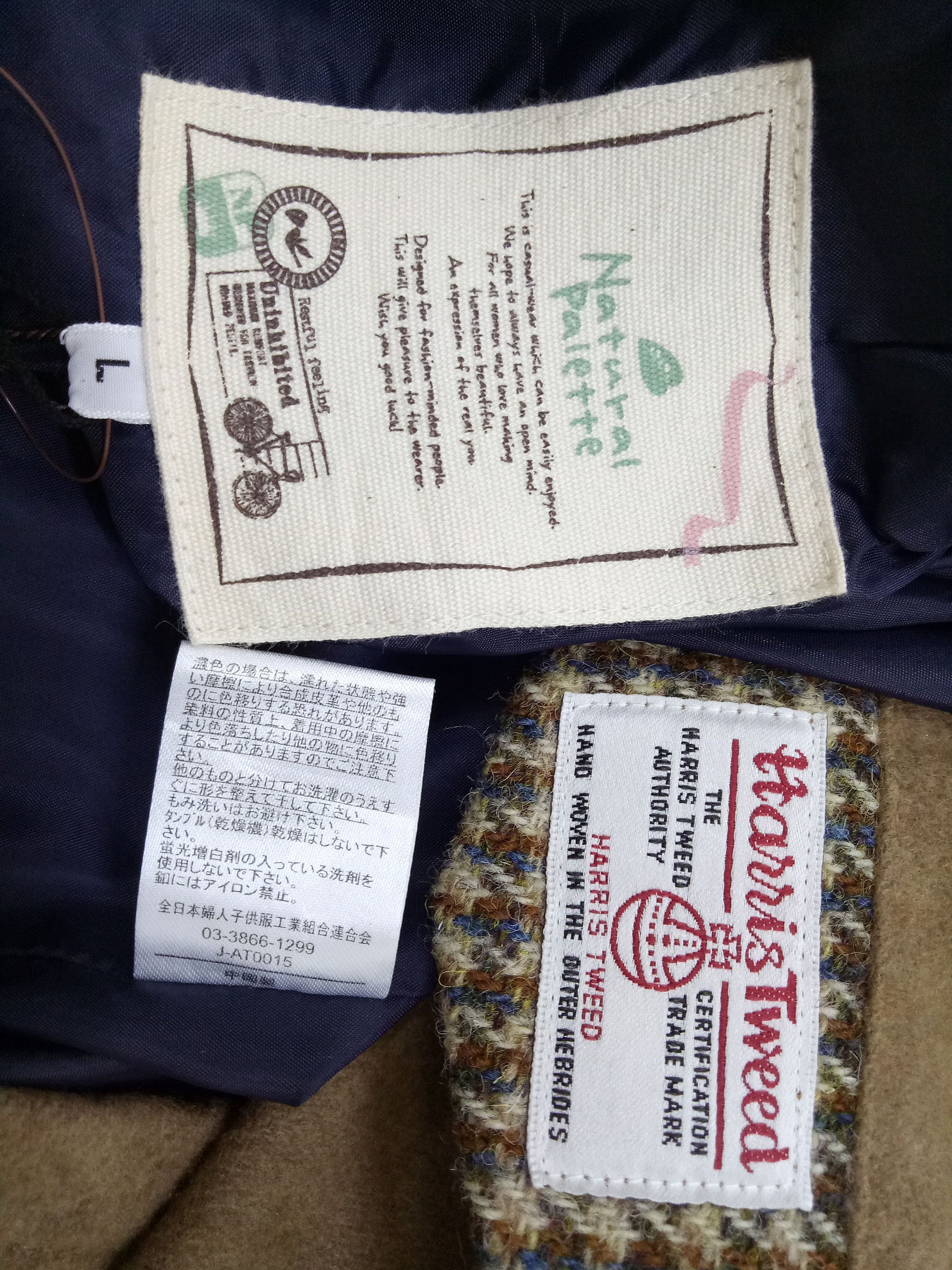 Harris Tweed 🔥(NWT) Harris Tweed x Natural Palette Sailor Style Jacket Size US L / EU 52-54 / 3 - 10 Thumbnail