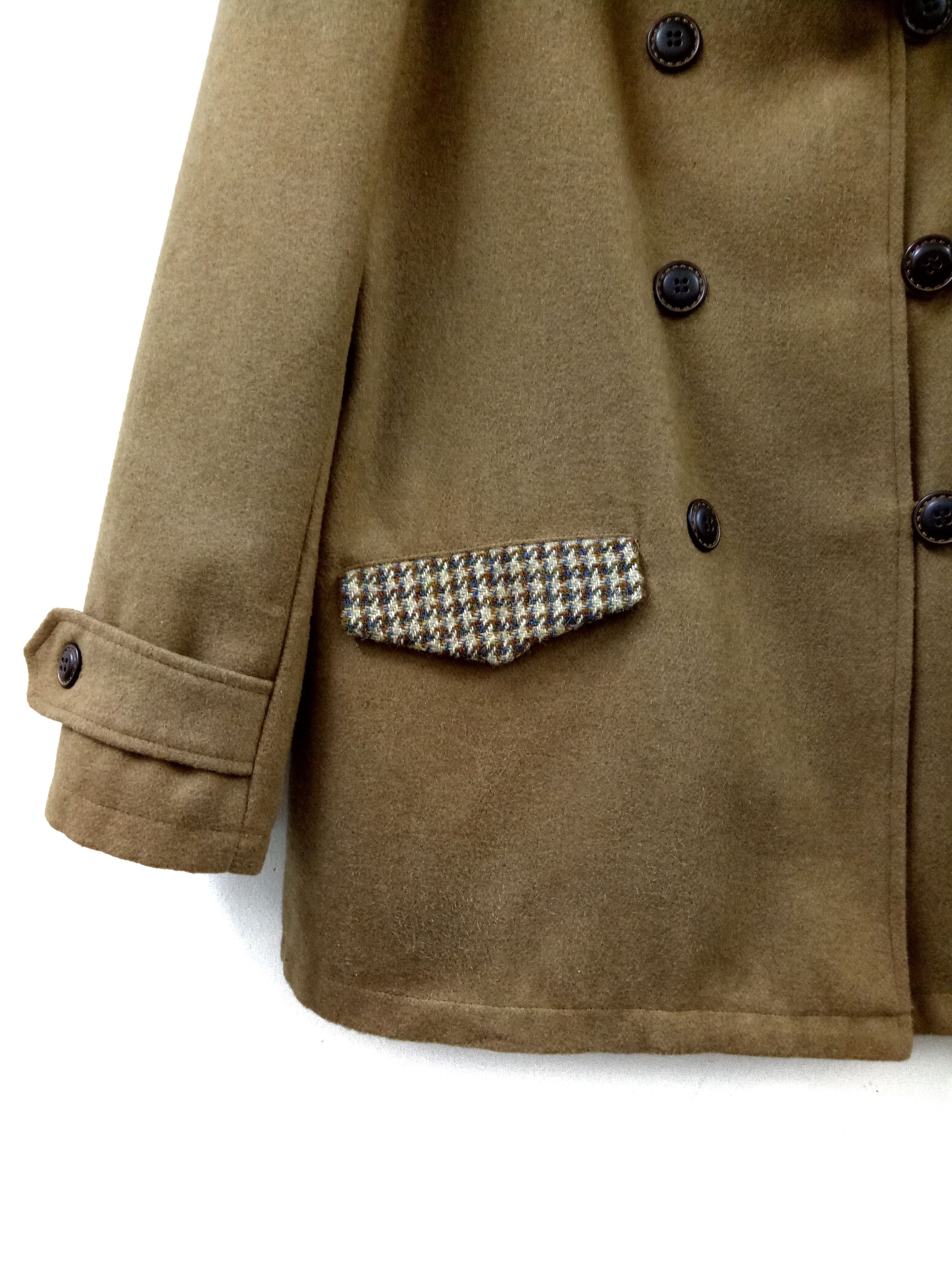 Harris Tweed 🔥(NWT) Harris Tweed x Natural Palette Sailor Style Jacket Size US L / EU 52-54 / 3 - 8 Thumbnail