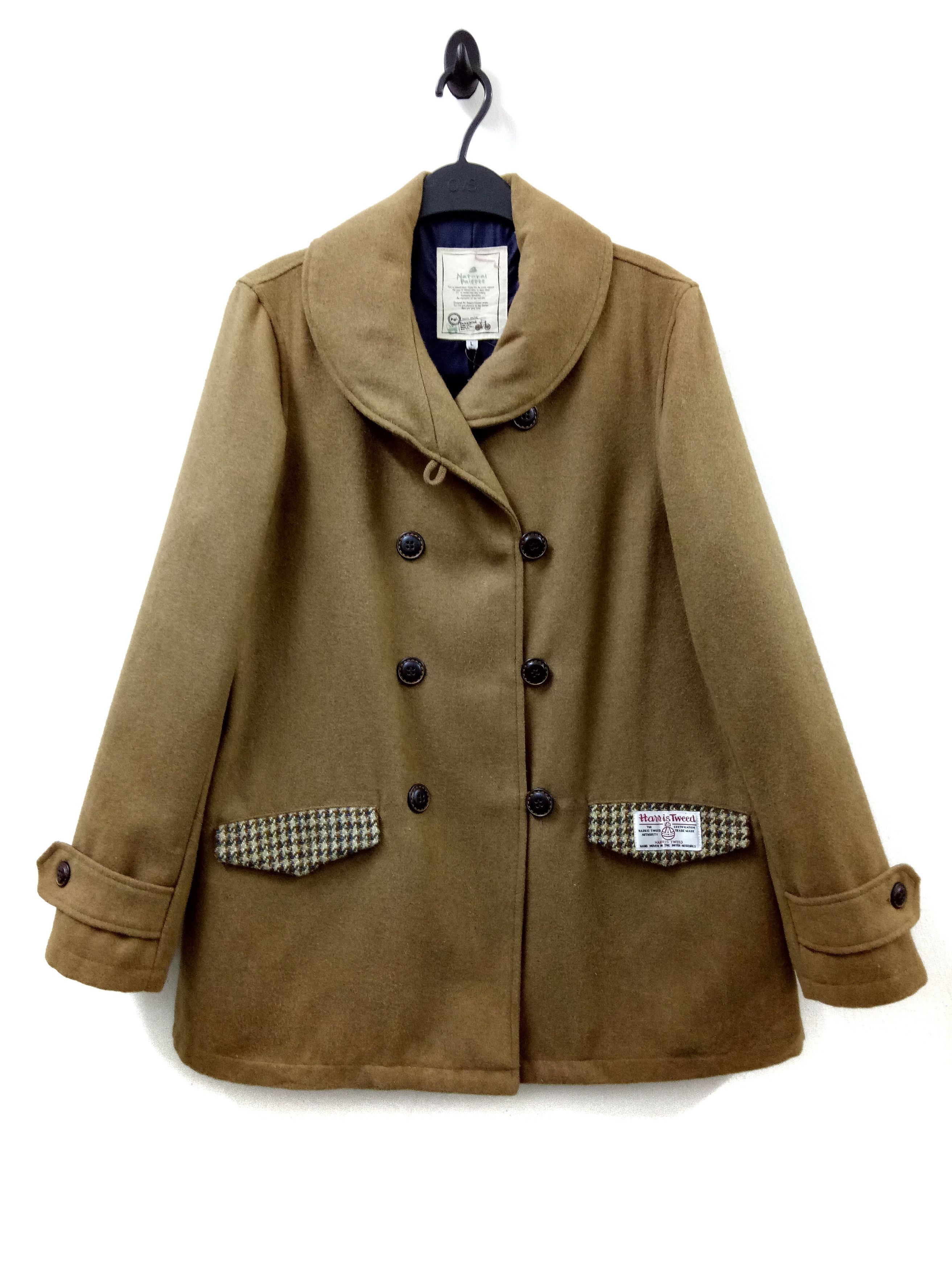 Harris Tweed 🔥(NWT) Harris Tweed x Natural Palette Sailor Style Jacket Size US L / EU 52-54 / 3 - 5 Thumbnail