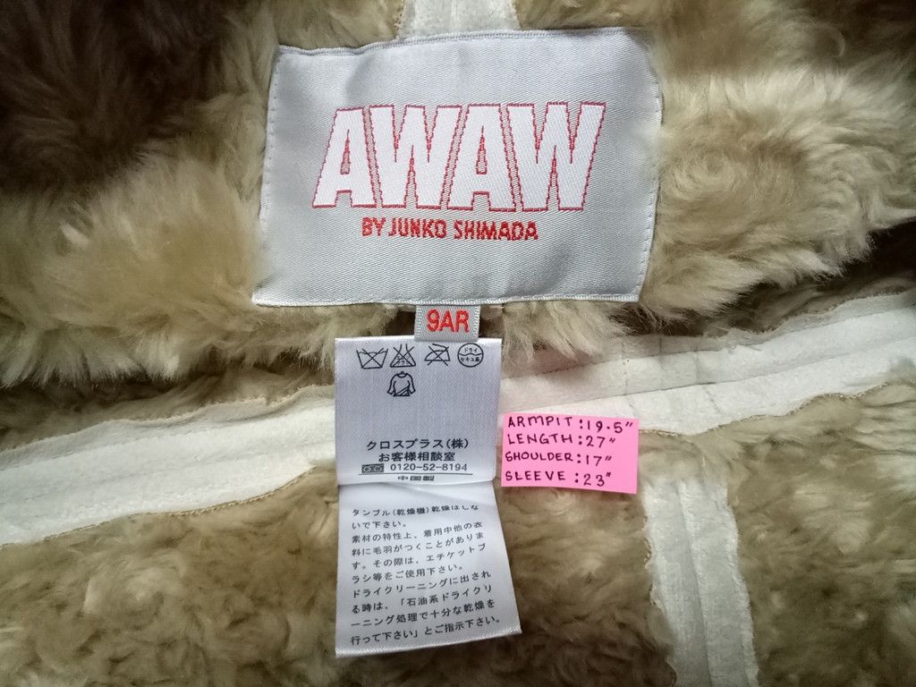 Japanese Brand 🔥🔥🔥Vintage AWAW Junko Shimada Button Up Fur Jacket Size US M / EU 48-50 / 2 - 13 Thumbnail