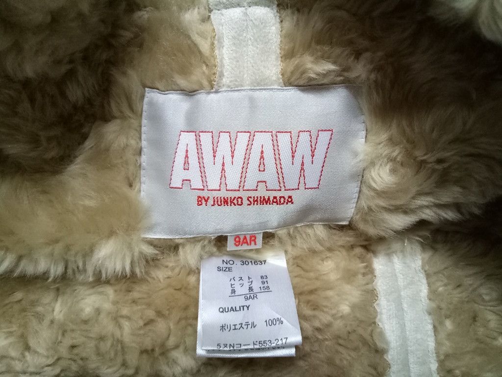 Japanese Brand 🔥🔥🔥Vintage AWAW Junko Shimada Button Up Fur Jacket Size US M / EU 48-50 / 2 - 12 Thumbnail