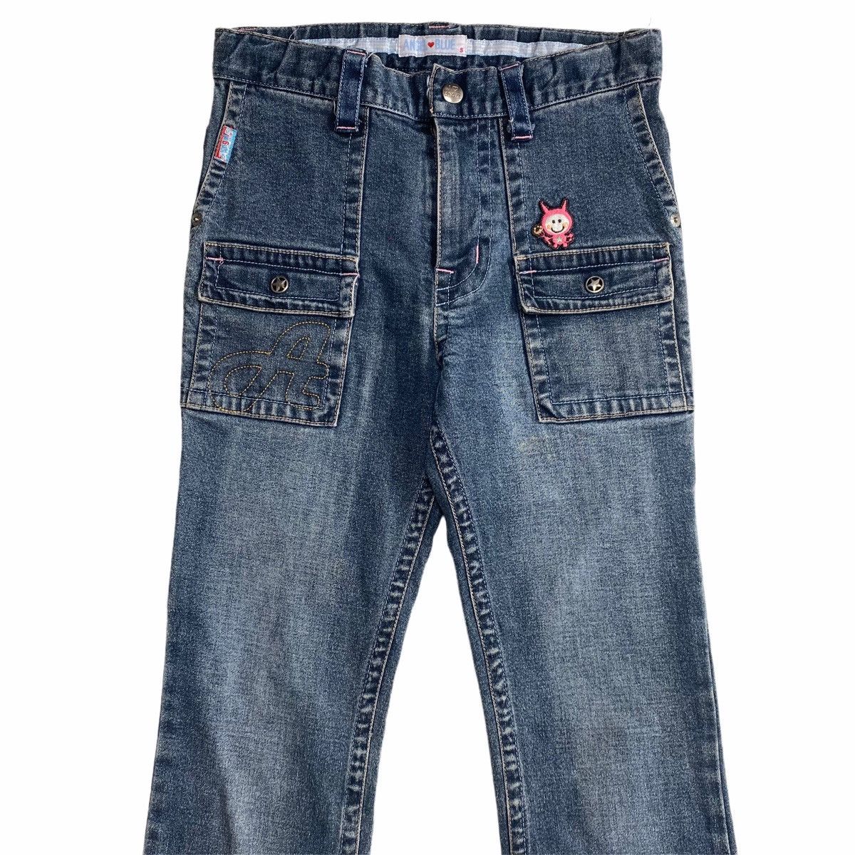 Angel Blue 2000s Angel Blue - Double Mini Pocket Denim Pants Size US 26 / EU 42 - 3 Thumbnail