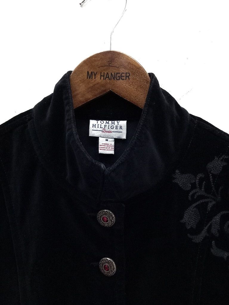 Tommy Hilfiger 🔥🔥🔥Tommy Hilfiger Velvet Button Up Rockabilly Vest Jacket Size US M / EU 48-50 / 2 - 4 Thumbnail