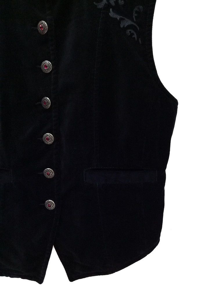 Tommy Hilfiger 🔥🔥🔥Tommy Hilfiger Velvet Button Up Rockabilly Vest Jacket Size US M / EU 48-50 / 2 - 5 Thumbnail