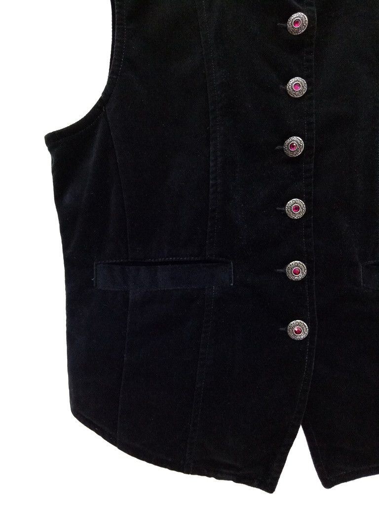 Tommy Hilfiger 🔥🔥🔥Tommy Hilfiger Velvet Button Up Rockabilly Vest Jacket Size US M / EU 48-50 / 2 - 6 Thumbnail